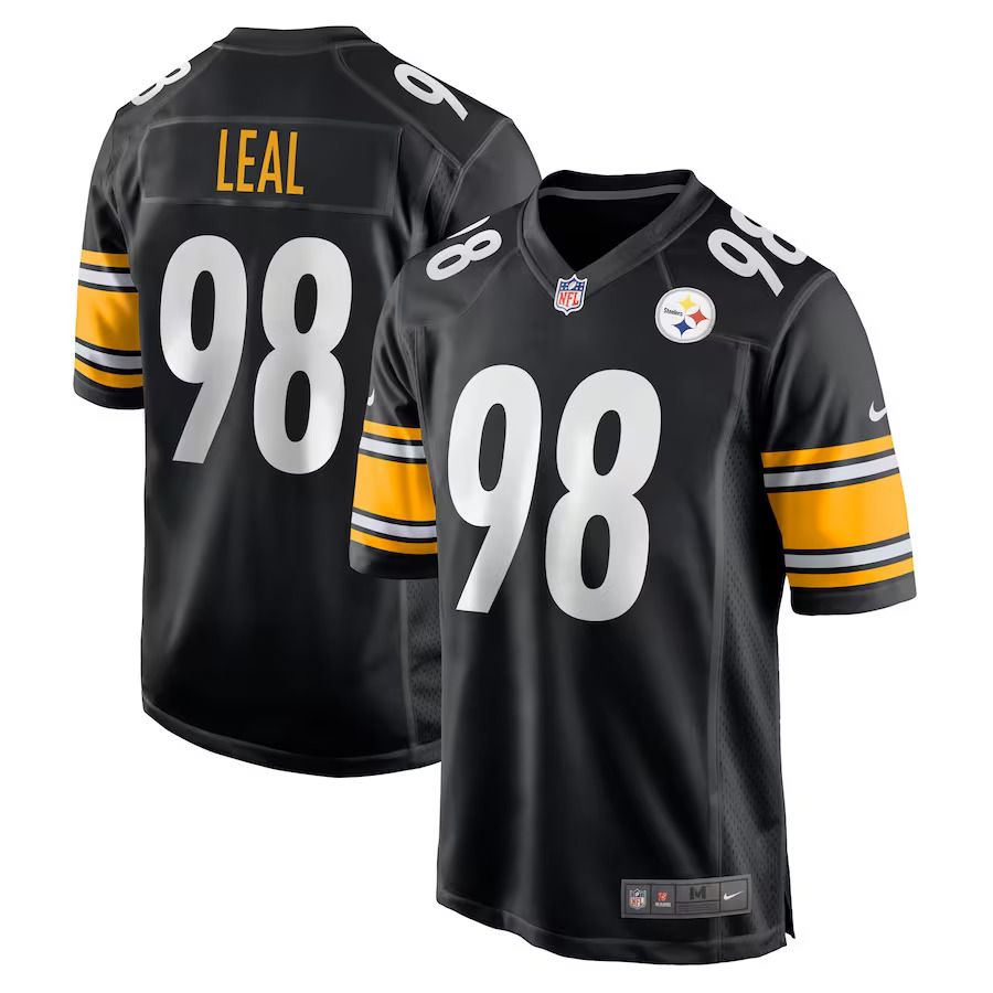 Men Pittsburgh Steelers #98 DeMarvin Leal Nike Black Game Player NFL Jersey->customized nfl jersey->Custom Jersey